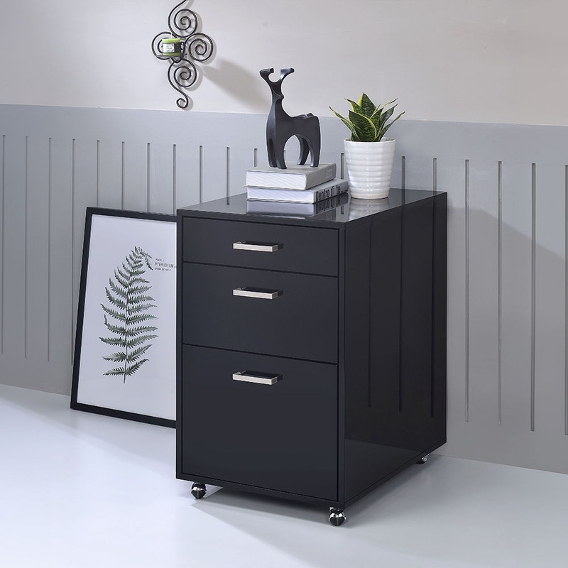 Coleen – File Cabinet|White|Black