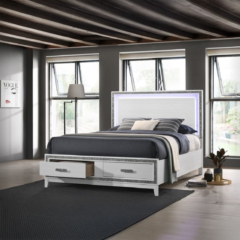 Haiden – Storage Bed|White|King