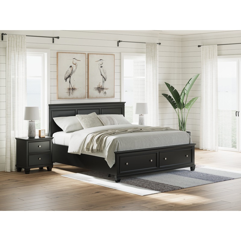 Lanolee California King Panel Storage Bed