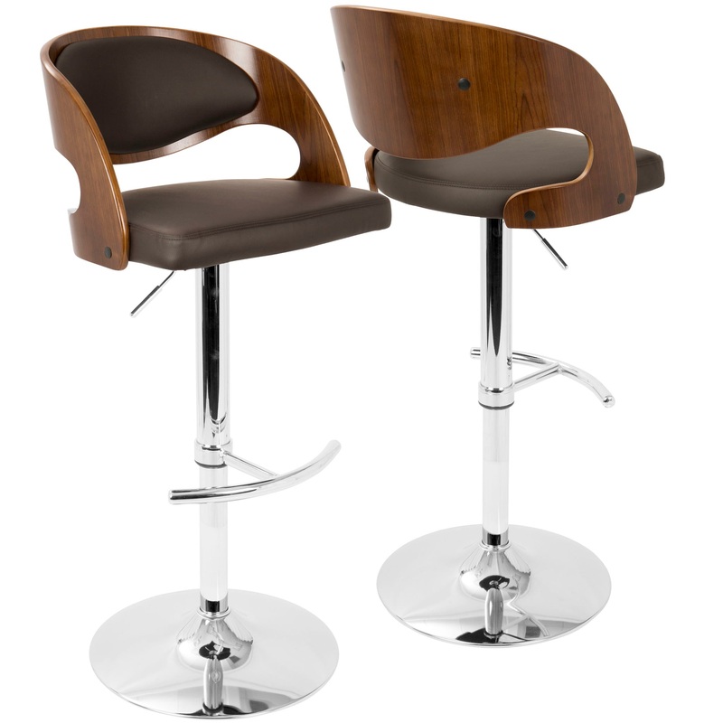 Pino – Mid Century Modern Adjustable Barstool With Swivel