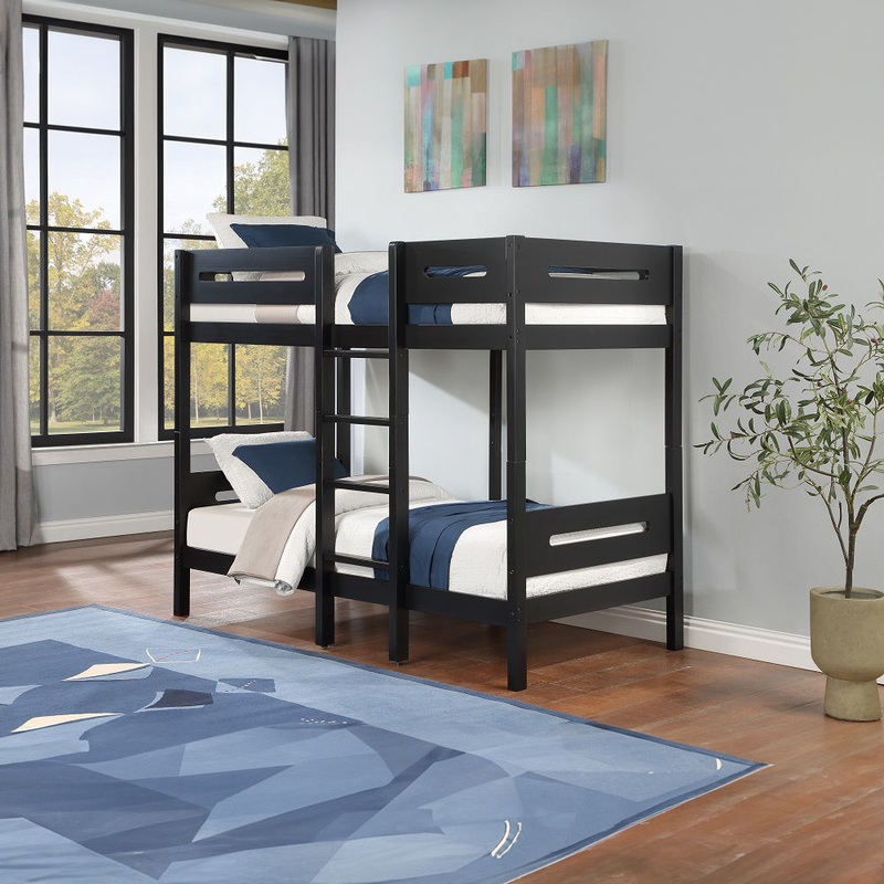 Ekko – Twin Over Twin Bunk Bed – Black