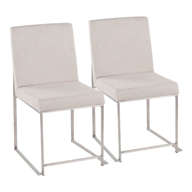 Fuji – Contemporary High Back Dining Chair, Modern Elegance (Set of 2)