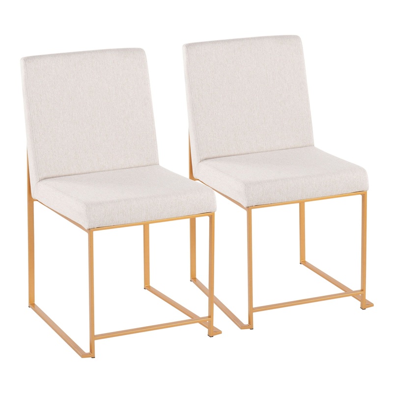 Fuji – Contemporary Stylish Frame, High Back Dining Chair (Set of 2)