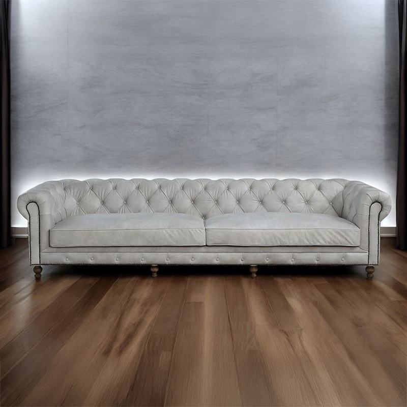 Ofer – Sofa – Vintage White Top Grain Leather