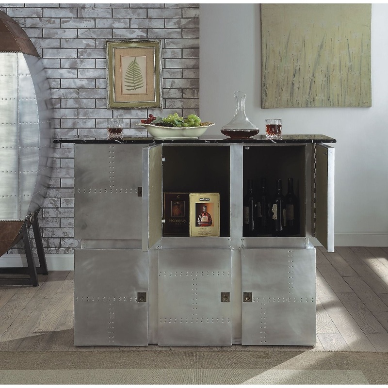 Brancaster – Bar Table With Marble Top – Marble Top & Aluminum