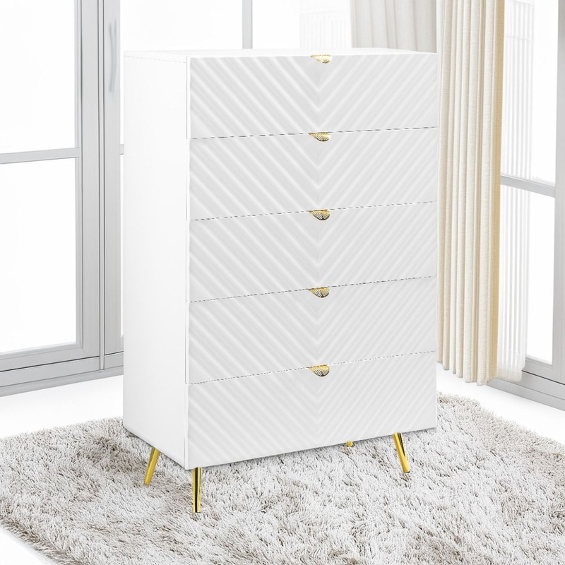 Gaines – Chest – White High Gloss