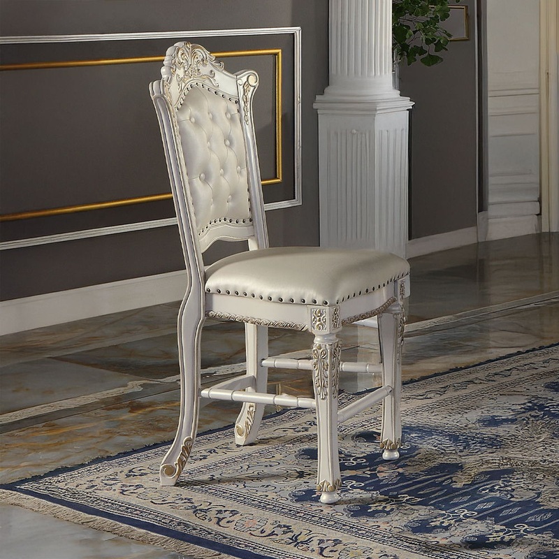 Vendome – Counter Height Chair (Set of 2) – Antique Pearl