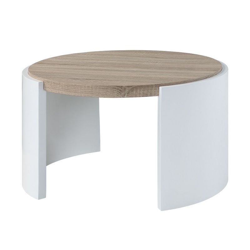 Zoma – Coffee Table – Oak & White High Gloss