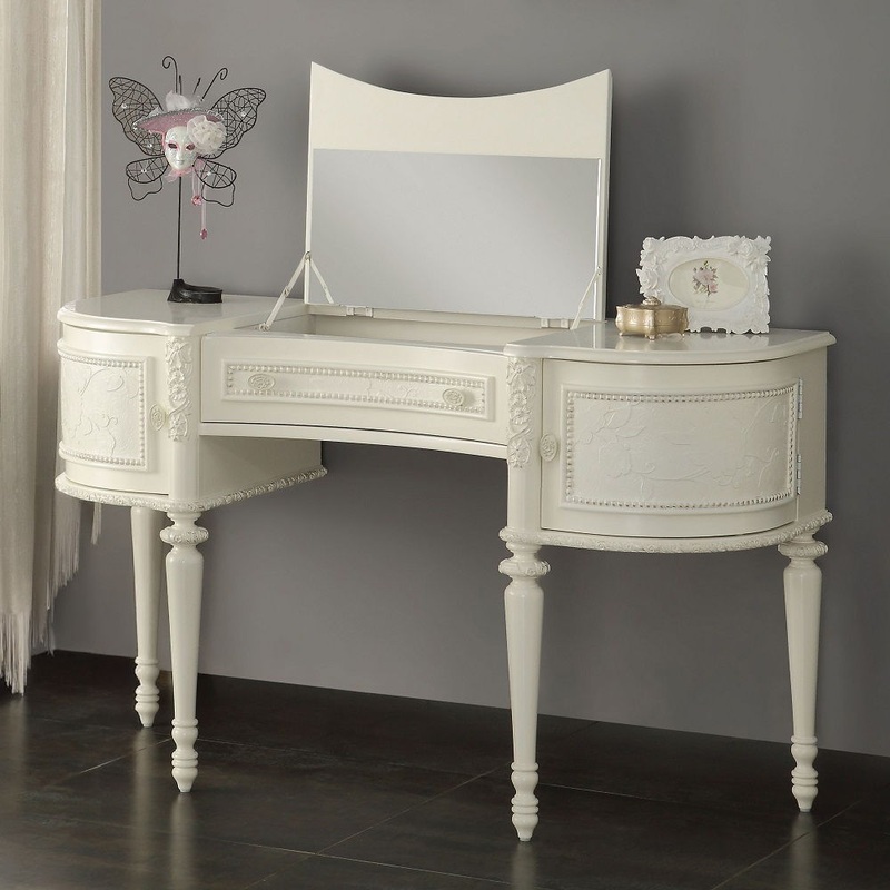 Dorothy – Vanity Desk & Mirror – Ivory