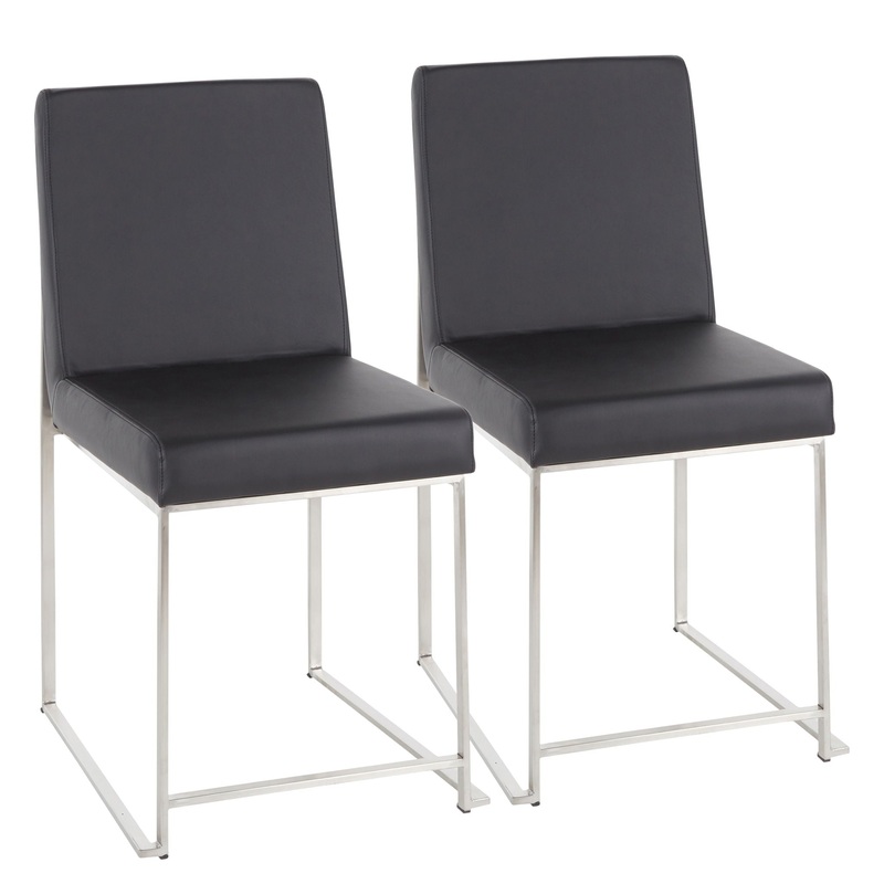 Fuji – Contemporary Modern Elegance High Back Dining Chair (Set of 2)