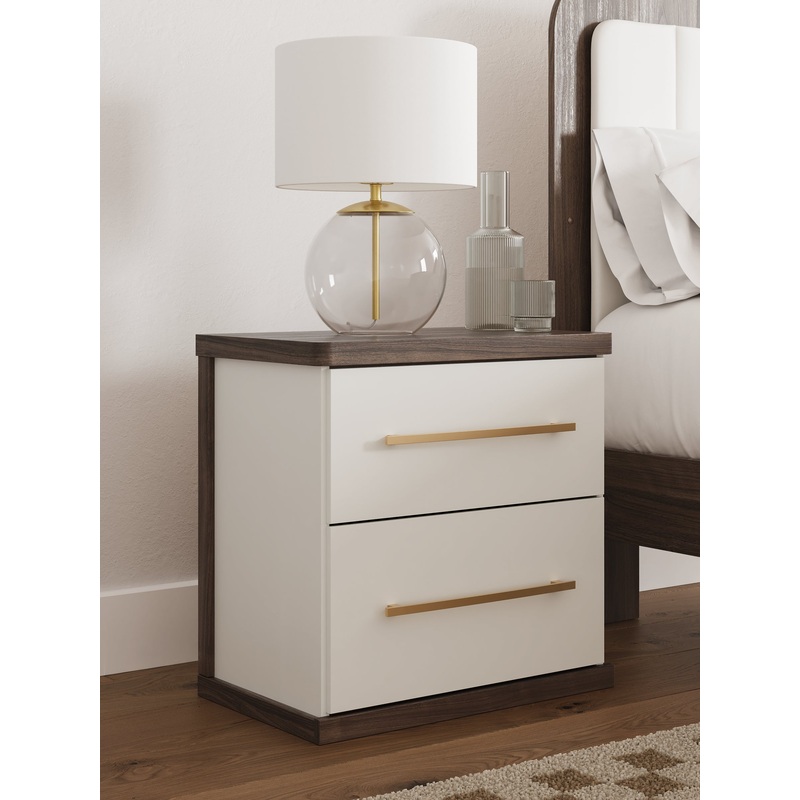 Kendanport Two Drawer Night Stand