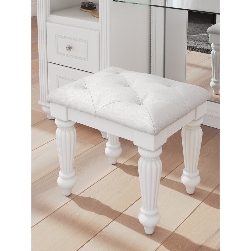 Kozlani Vanity Upholstered Stool