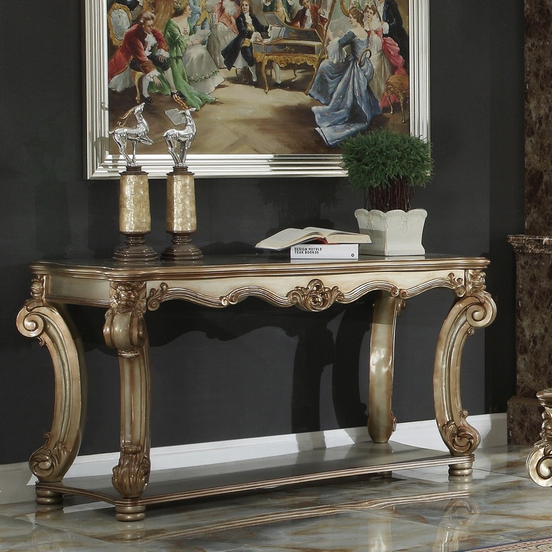 Vendome – Sofa Table – Gold Patina