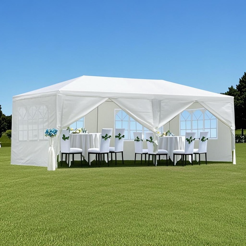 10X20′ Outdoor Garden Gazebo Wedding Party Tent Canopy Marquee With Removable Sidewalls