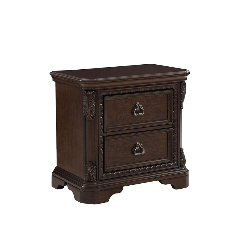 2 Drawer Nightstand – Mahogany