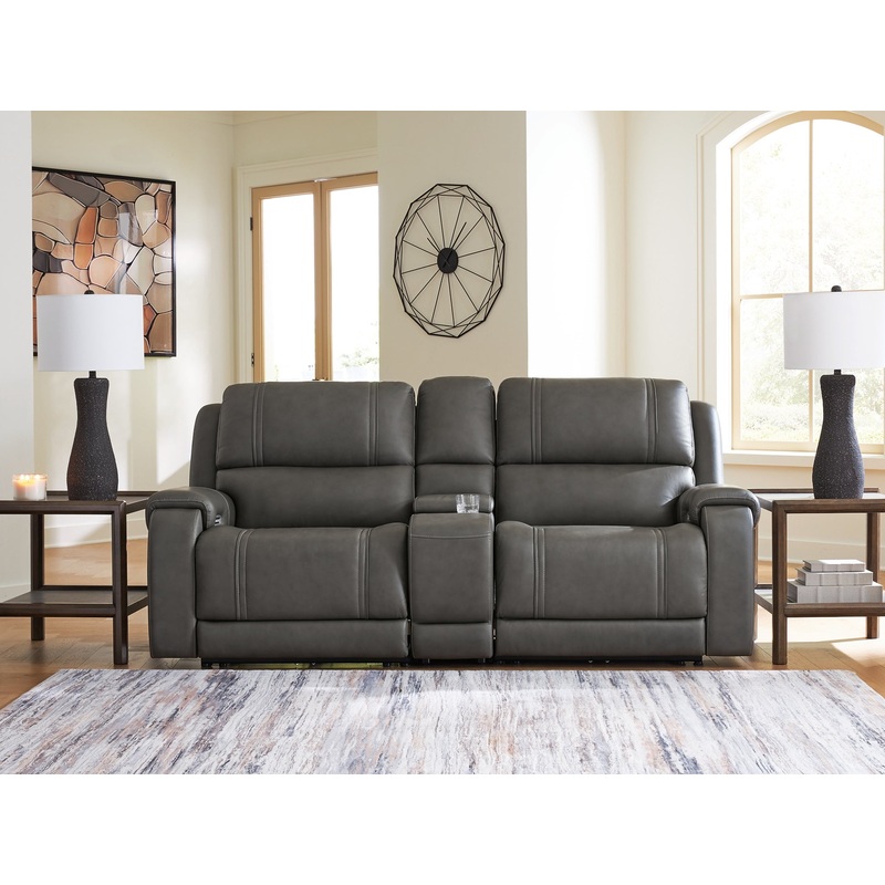 5Z – Pittson 3-Piece Power Reclining Sectional Loveseat with Console