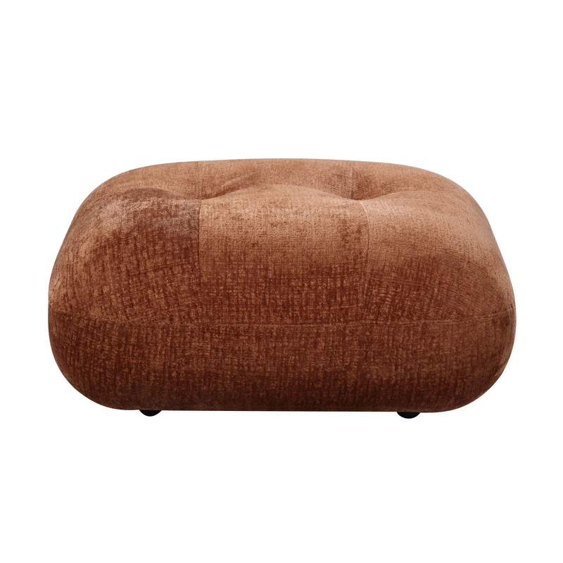 Carrick – Sandwich Mesh Ottoman – Rustic Brown
