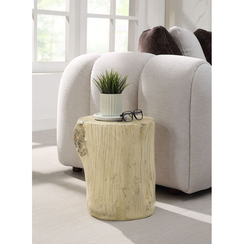 Gene – Fiber Concrete Accent Table – Brown