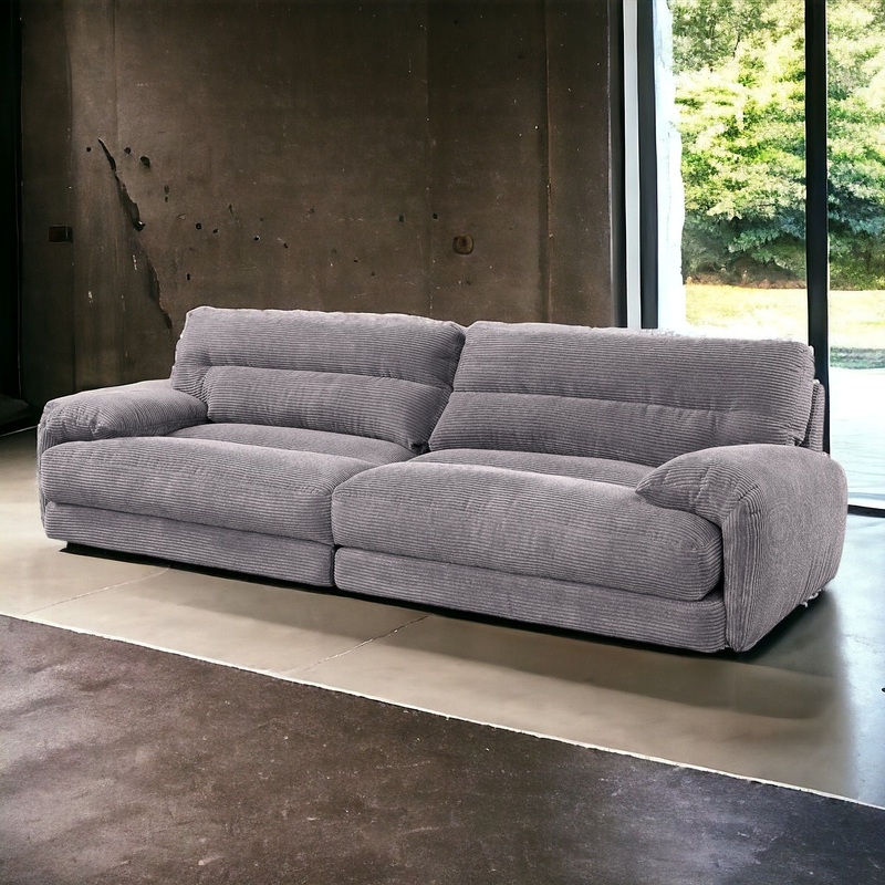 Cadenza – Corduroy Sofa – Gray