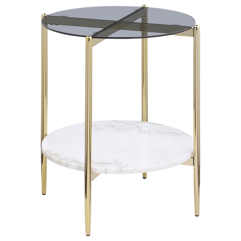 Jonelle – Round Glass Top Table