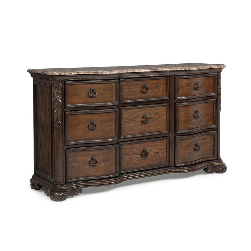 Ludwig – Dresser|Dark Brown|Dressers|Dresser & Mirror