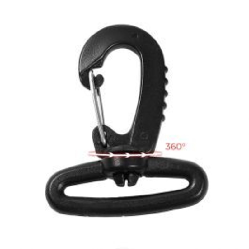 SPRING CARABINER W/PASS. X BELT 2X