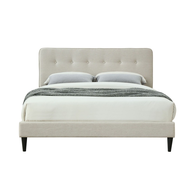 Upholstered Bed Compact With USB