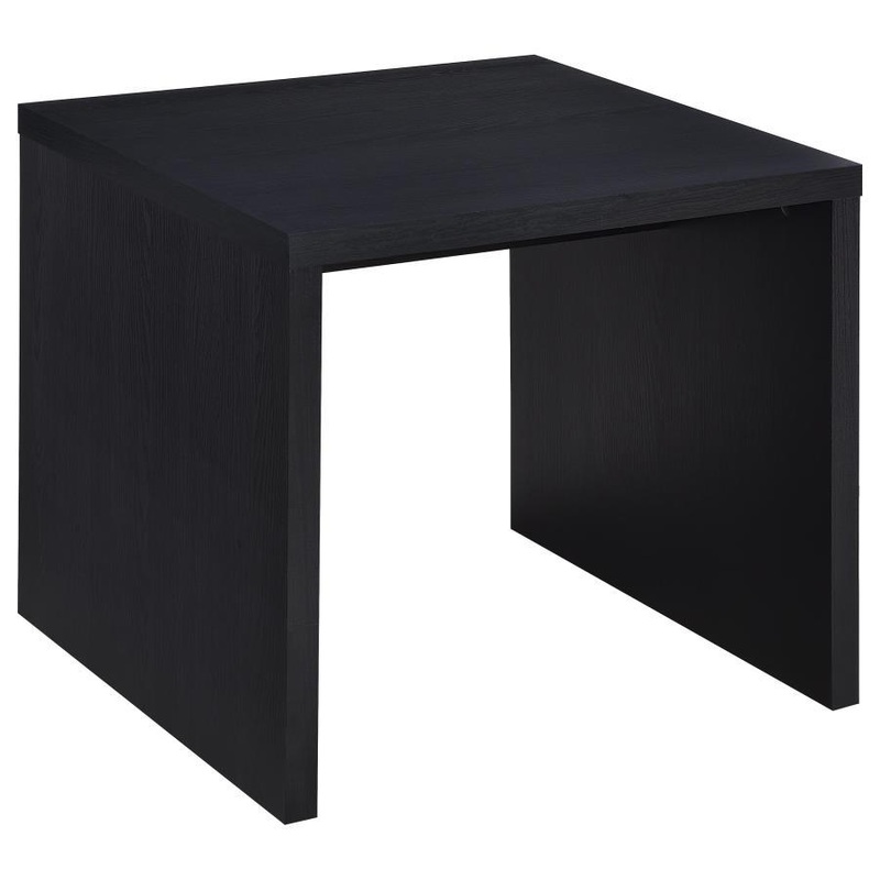 Knapp – Engineered Wood Square Side End Table – Black