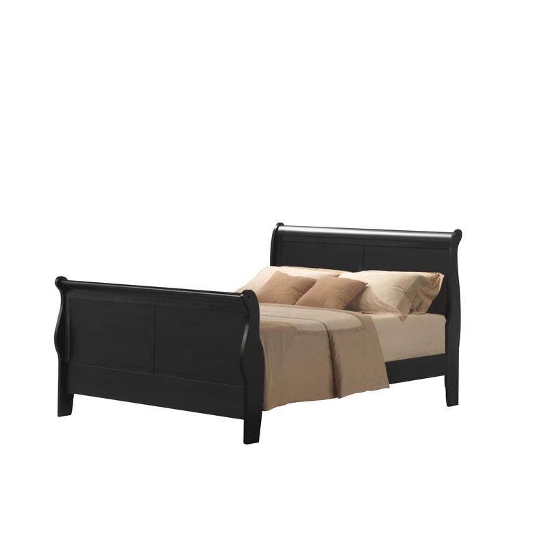Louis Philippe III – Eastern King Bed – Black
