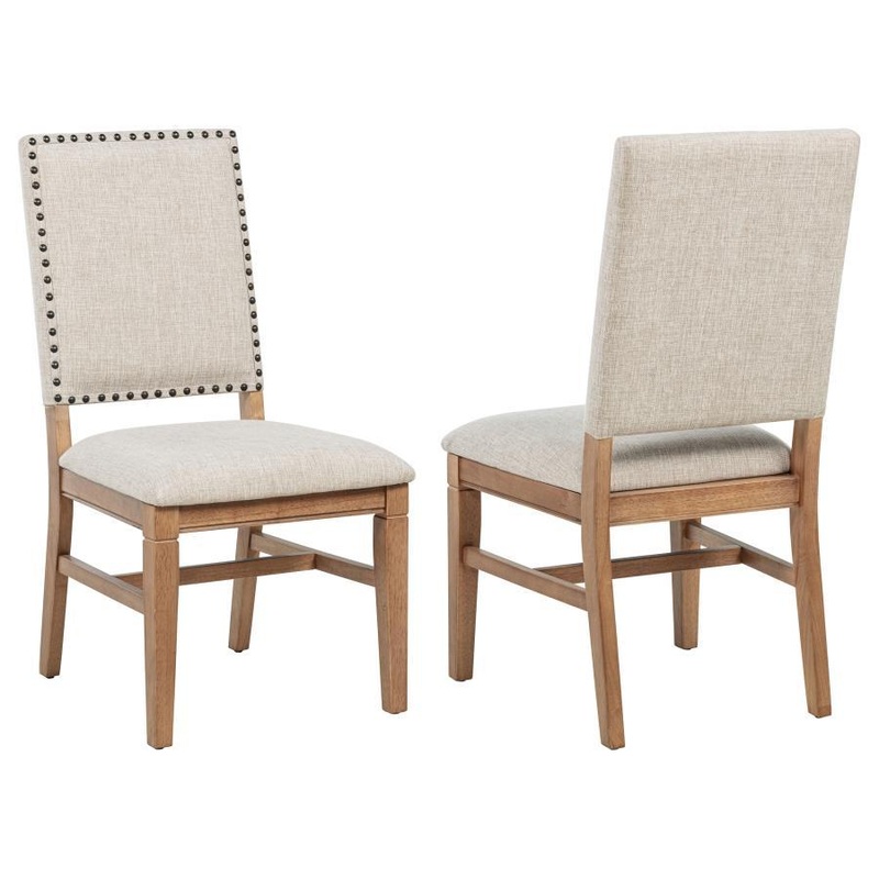 Middleton – Upholstered Dining Side Chair Beige (Set of 2) – Natural