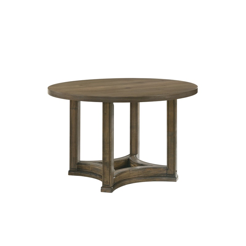 Parfield – Weathered Round Dining Table – Oak