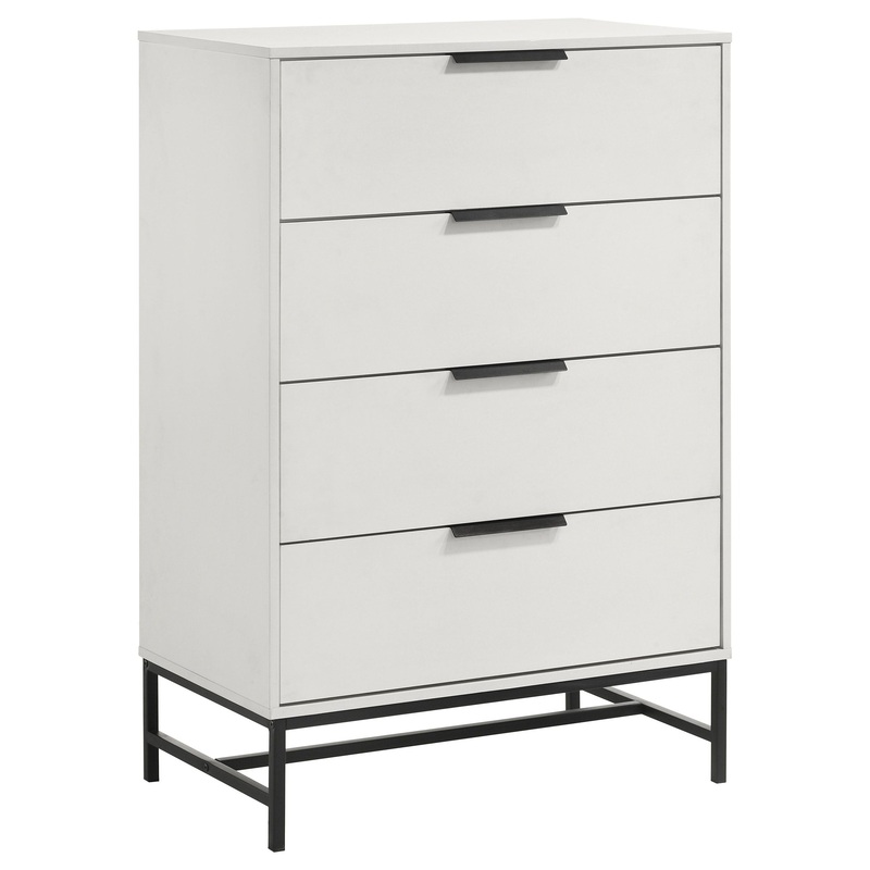 Sonora – 4-Drawer Bedroom Chest – White