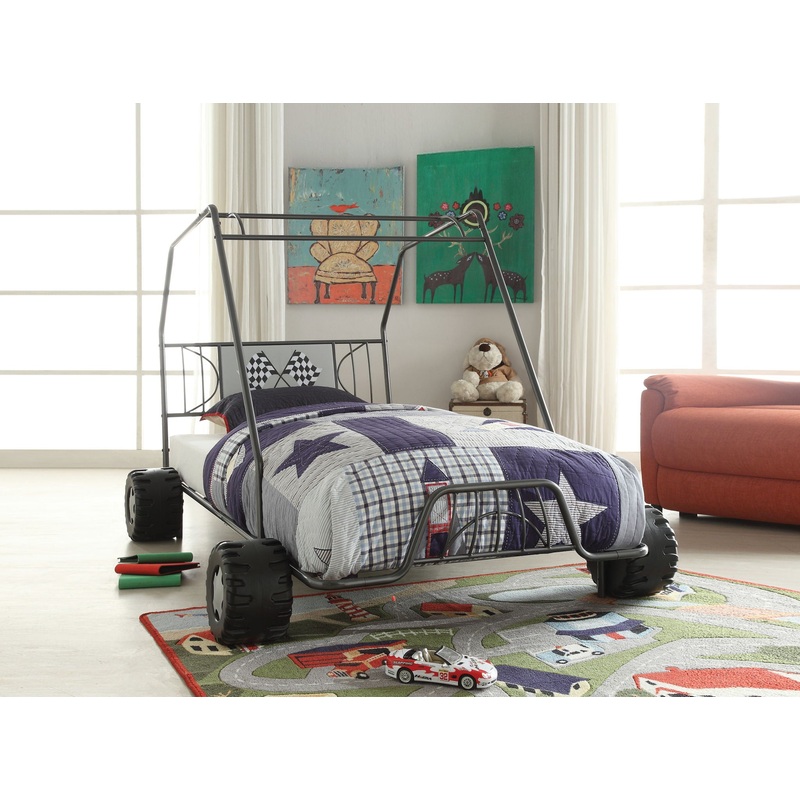 Xander – Twin Go Kart Bed – Gunmetal