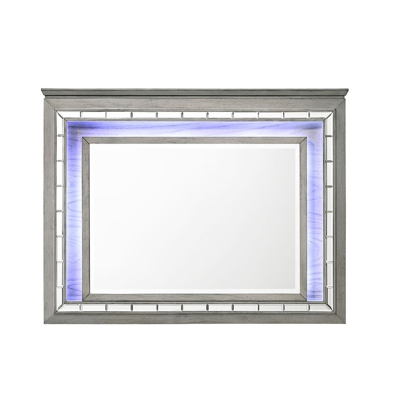 Antares – Mirror With LED – Light Gray