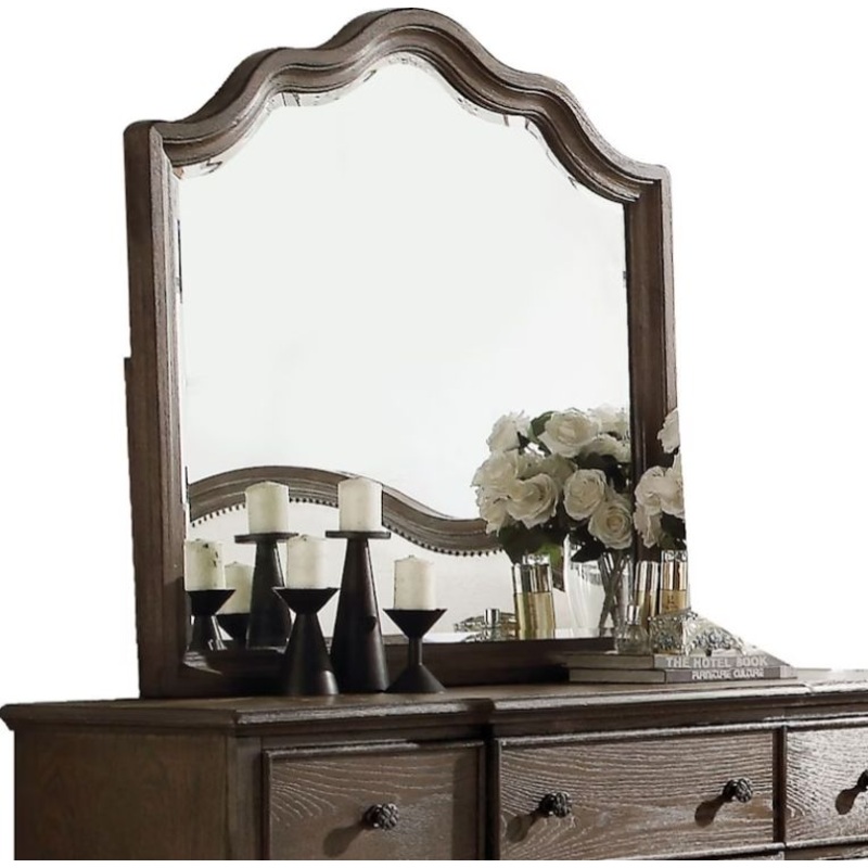 Baudouin – Weathered Mirror – Oak