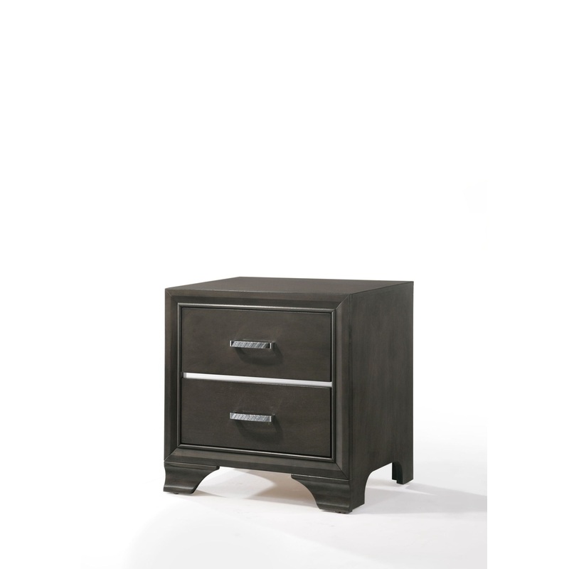 Carine II – Nightstand – Gray