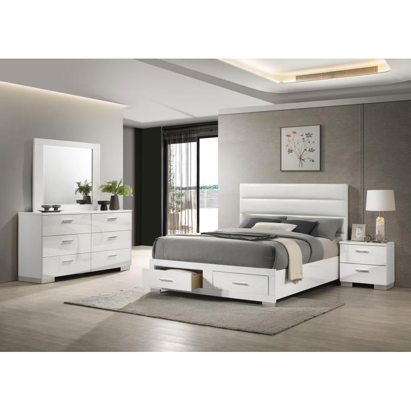 Felicity – Storage Bedroom Set – White