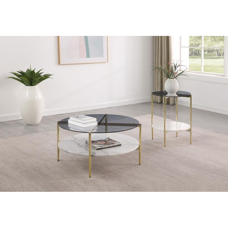 Jonelle – Round Coffee Table Set