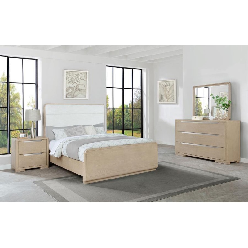 Ladera – Bedroom Set|Light Brown|5 Pc. Bed, Dresser, Mirror, Chest, Nightstand|4 Pc. Bed, Dresser, Mirror, Nightstand|King|Queen|California King