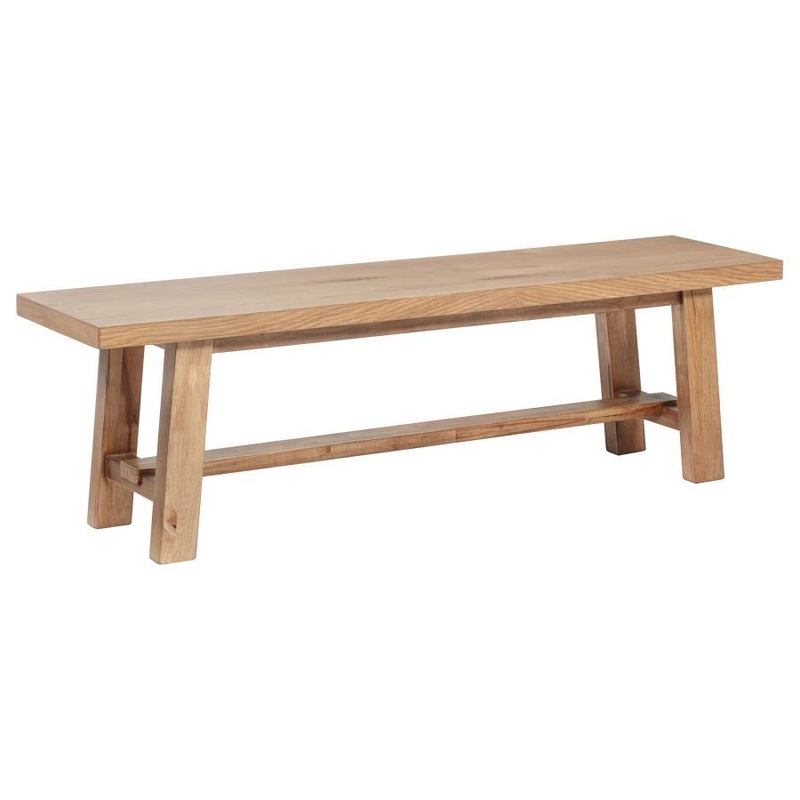 Middleton – Wood Backless Dining Bench Natural – Brown