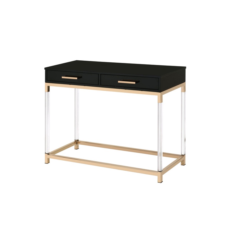 Adiel – Sofa Table – Black / Gold