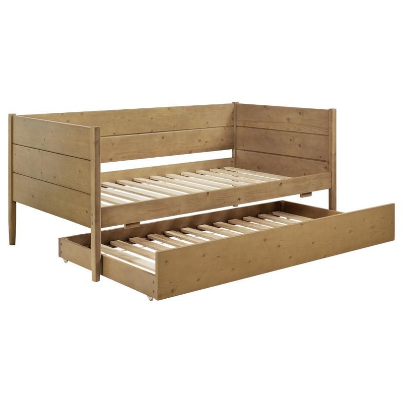 Calinda – Wood Twin Daybed With Trundle – Natural