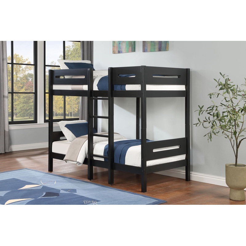 Ekko – Twin Twin Bunk Bed – Black