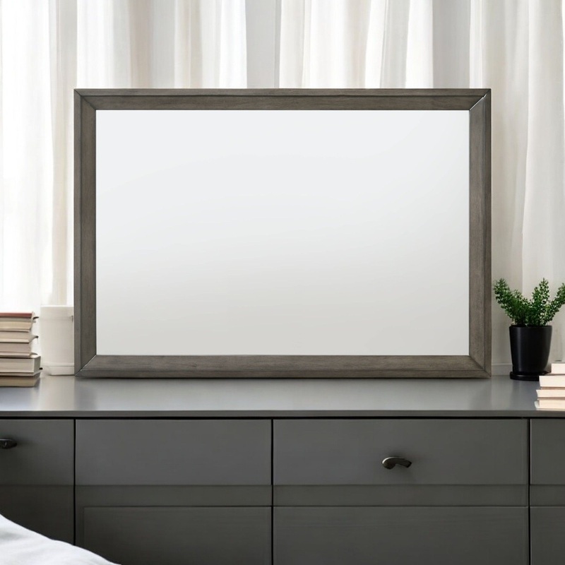 Escher – Mirror – Gray / Oak