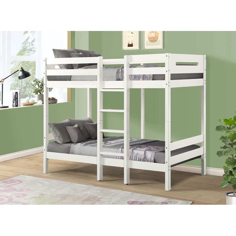 Esin – Twin Twin Bunk Bed – White