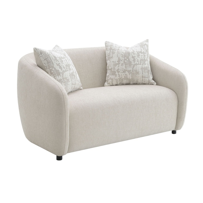 Etienne – Loveseat With 3 Pillows – Beige