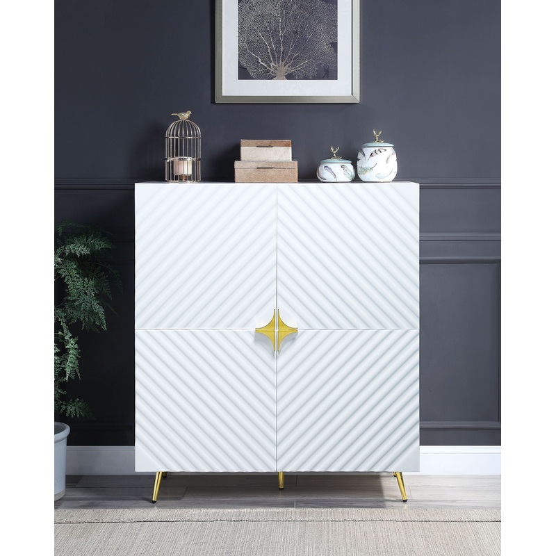 Gaines – High Gloss Accent Cabinet