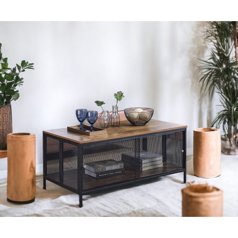 Winam – Coffee Table – Antique Oak / Black