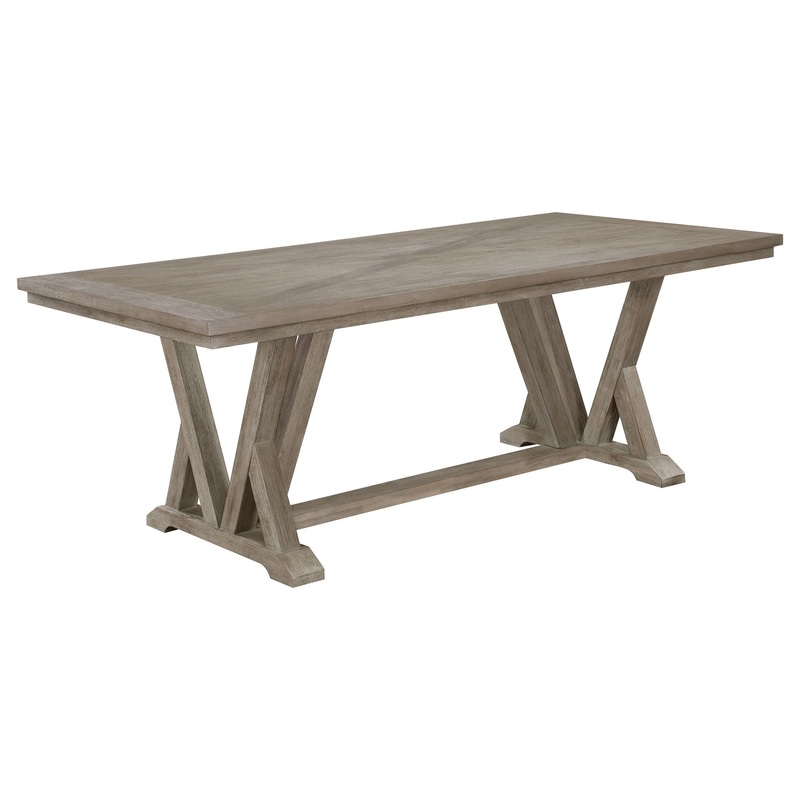 Cornelia – Rectangular Dining Table – Coastal Gray