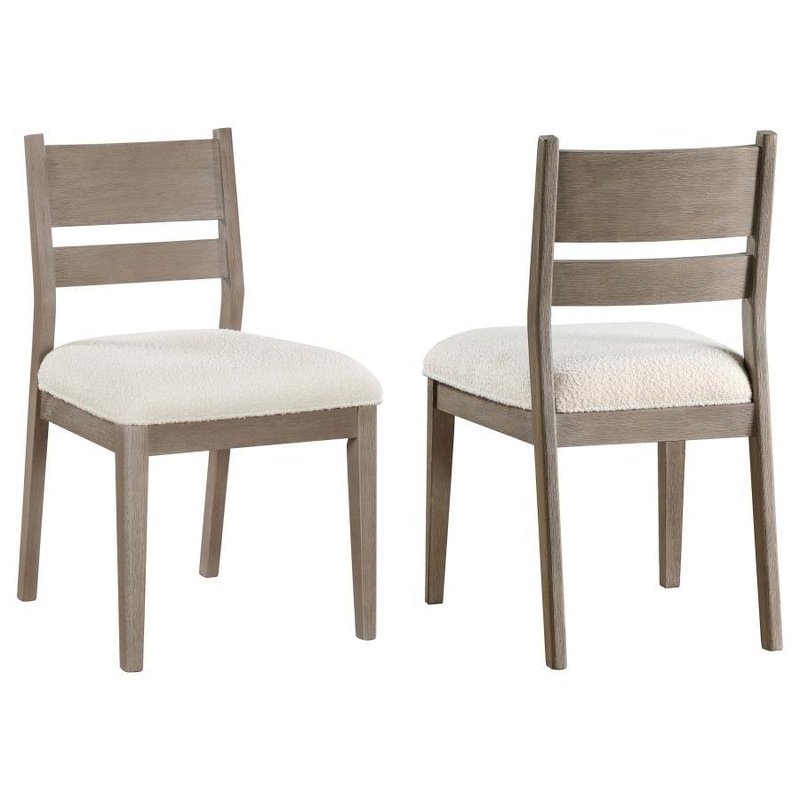 Cornelia – Wood Dining Side Chair (Set of 2) – Coastal Gray
